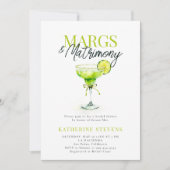 Margs Huwelijk Margaritas Lime Chic Bruidsfeest Kaart (Voorkant)