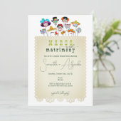 Margs & Huwelijk Mexicaanse Fiesta Paren Douche Kaart (Staand voorkant)