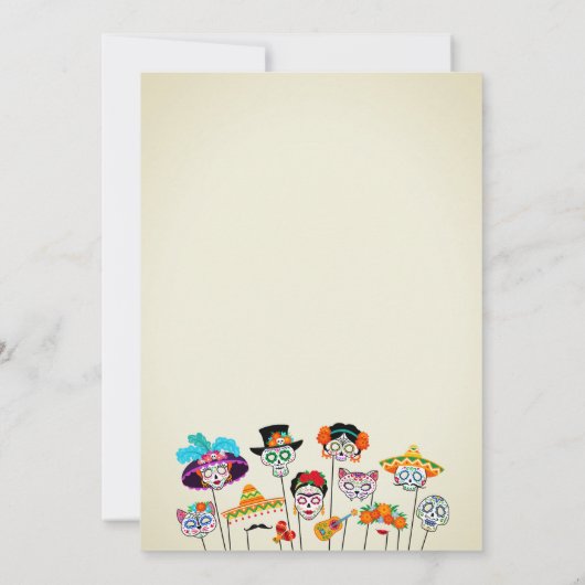 Margs & Huwelijk Mexicaanse Fiesta Paren Douche Kaart (Achterkant)