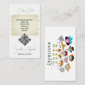 Margs & Huwelijk Mexicaanse Koppel Bruiloft QR Cod Informatiekaartje (Voorkant / Achterkant)