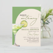 Margs & Huwelijk Modern Vrijgezellenfeest Kaart (Staand voorkant)