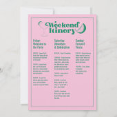 Margs & Huwelijk Modern vrijgezellenfeest Kaart (Achterkant)