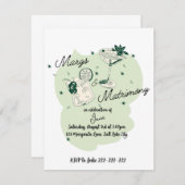 Margs & Huwelijk Notitiekaartje (Voorkant / Achterkant)