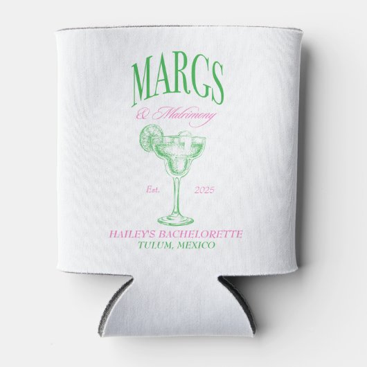 Margs Huwelijk Op Maat Bruidsmeisje Blikjeskoeler (Voorkant)