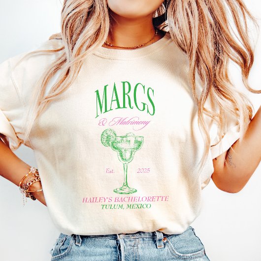 Margs Huwelijk Persoonlijke Bachelorette T-shirt