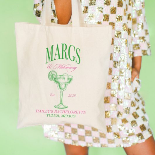 Margs Huwelijk Persoonlijke Bachelorette Tote Bag