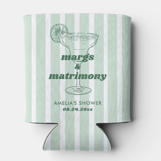 Margs & Huwelijk Retro Bachelorette Bruidsfeest Blikjeskoeler (Achterkant)