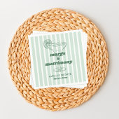 Margs & Huwelijk Retro Bachelorette Bruidsfeest Servet