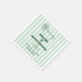 Margs & Huwelijk Retro Bachelorette Bruidsmeisjesf Servet (Hoek)