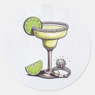 Margs & Huwelijk Ronde Sticker
