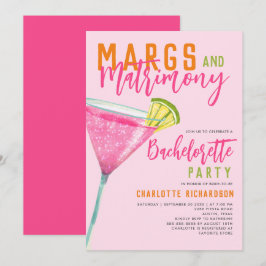 Margs & Huwelijk Roze Margarita Bachelorette Bash Kaart