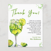 Margs & Huwelijk Vrijgezellenfeest Dank u kaart (Voorkant)