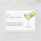 Margs & Huwelijk Vrijgezellenfeest Display Shower Informatiekaartje (Voorkant)