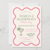 Margs & Huwelijk Vrijgezellenfeest Hand getrokken Kaart (Voorkant)