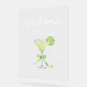 Margs Huwelijks Bruidsfeest Welkom Acrylaat Bord (Hoek)