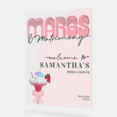 Margs Huwelijks Tequila Bach Bruidsborrel Welkom Acryl Bord (Hoek)