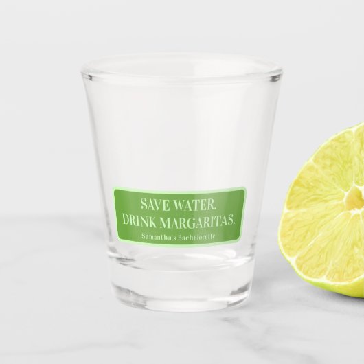 Margs Huwelijks Tequila Bruidsborrel Afscheid-als- Shot Glas (Voorkant)