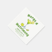 Margs & Huwelijkscocktail lime green bachelorette Servet (Hoek)