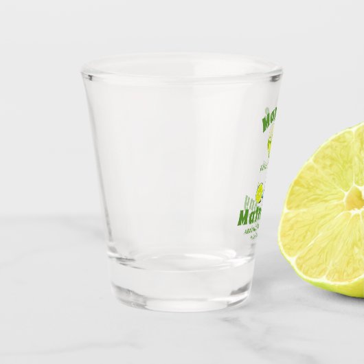 Margs & Huwelijkscocktail lime green bachelorette Shot Glas (Links)