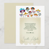 Margs & Huwelijksfeest Mexicaanse Koppel Bruiloft Bedankkaart (Voorkant / Achterkant)