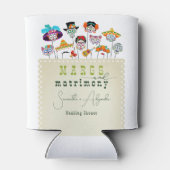 Margs & Huwelijksfeest Mexicaanse Koppel Bruiloft Blikjeskoeler (Achterkant)