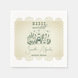 Margs huwelijksfeest Schedel Mexicaanse Fiesta Kop Servet