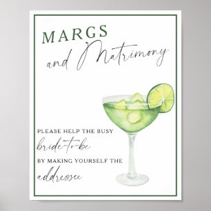 Margs & Huwelijkshulp voor de drukke bruid Adres Poster