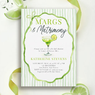 Margs Huwelijksmargarita Bistro Boog Bruidsfeestje Kaart