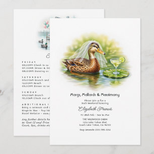 Margs Mallards & Huwelijk Grappig Meer Bruidsmeisj Kaart