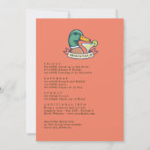 Margs Mallards & Matrimony Bachelorette aan het me Kaart (Achterkant)