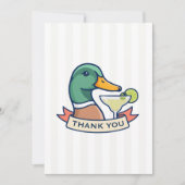 Margs Mallards & Matrimony Lake Bachelorette Bedankkaart (Voorkant)