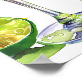 Margs & Martrimony Cocktail Vrijgezellenfeest Welk Poster (Hoek)