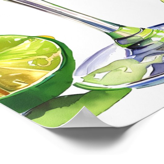 Margs & Martrimony Cocktail Vrijgezellenfeest Welk Poster (Hoek)