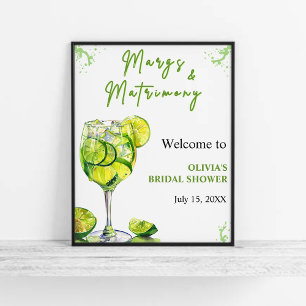 Margs & Martrimony Cocktail Vrijgezellenfeest Welk Poster