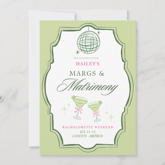 Margs & Matrimony Bachelorette Coquette Kaart (Voorkant)