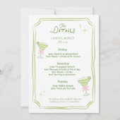Margs & Matrimony Bachelorette Reisplan Kaart (Achterkant)