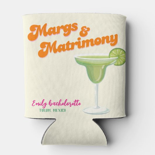 Margs & Matrimony Bachelorette Weekend feest Blikjeskoeler (Achterkant)