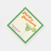 Margs & Matrimony Bachelorette Weekend feest Servet (Hoek)