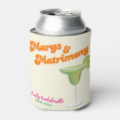 Margs & Matrimony Bachelorette Weekend-feestje Blikjeskoeler (Blikje Voorkant)