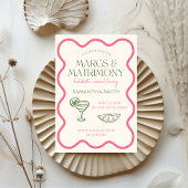 Margs & Matrimony Bachelorette Weekend Hand getrok Kaart