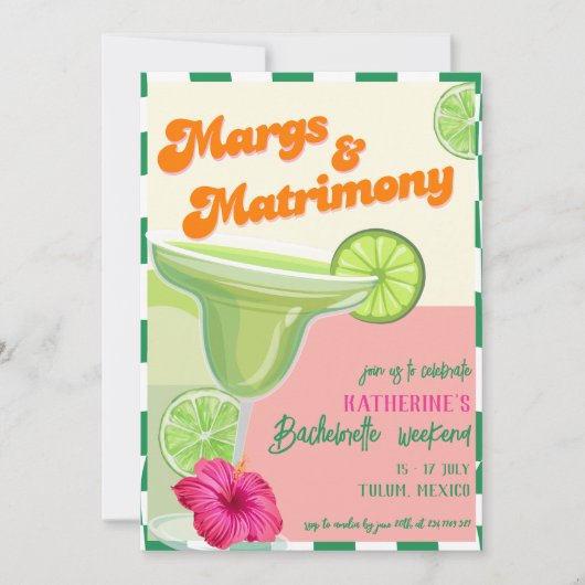 Margs & Matrimony Bachelorette Weekend Route Kaart (Voorkant)