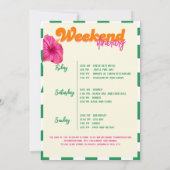 Margs & Matrimony Bachelorette Weekend Route Kaart (Achterkant)