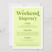 Margs & Matrimony Bachelorette Weekend Route Kaart (Achterkant)