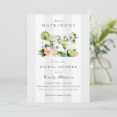Margs & Matrimony Bloemige Bruidsfeest Kaart (Staand voorkant)