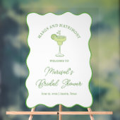 "Margs & Matrimony" Bruiloft Feest Welkomstbord Acryl Bord (Neutraal)