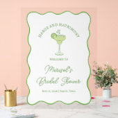 "Margs & Matrimony" Bruiloft Feest Welkomstbord Acryl Bord (Huwelijk)