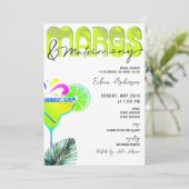 Margs & Matrimony Chic Tequila Vrijgezellenfeest Kaart (Staand voorkant)