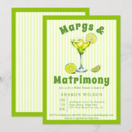Margs & Matrimony cocktail groene bruidsdouche Kaart
