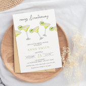 Margs & Matrimony Cocktail Modern Vrijgezellenfees Kaart