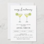 Margs & Matrimony Cocktail Vrijgezellenfeest Kaart (Voorkant)